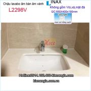 Chậu lavabo âm bàn âm vành  Inax aqua ceramic L2298V