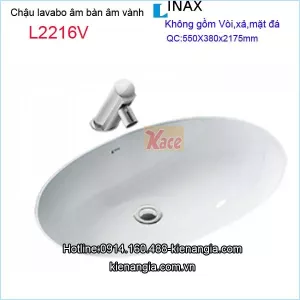 Lavabo âm bàn âm vành Inax-L2216V