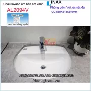 Lavabo âm bàn âm vành Aquaceramic Inax AL2094V