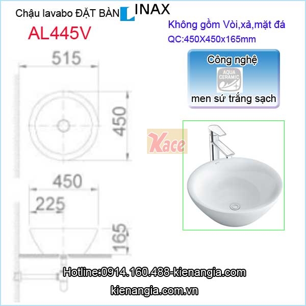 Chau-lavabo-dat-ban-Inax-AQUA-CERAMIC-AL445V-1