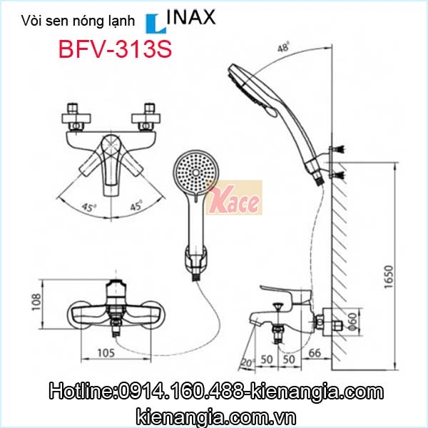 Voi-sen-nong-lanh-Inax-BFV-313S-2