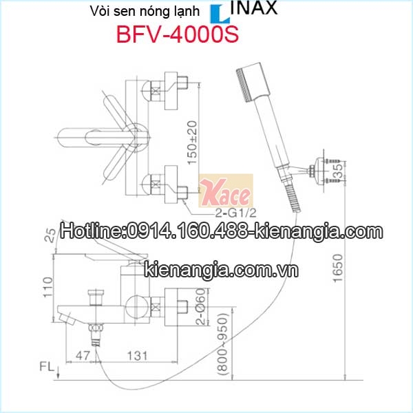 Voi-sen-nong-lanh-Inax-BFV-4000S-3