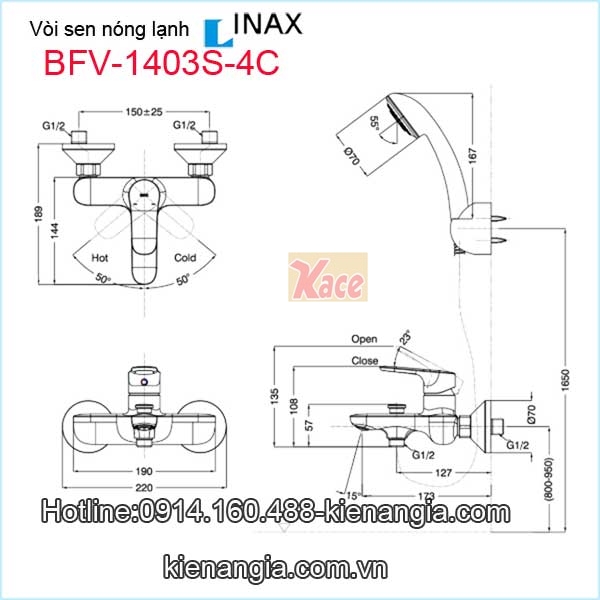 Voi-sen-nong-lanh-Inax-BFV-1403S-4C-3