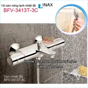 Vòi sen tắm nhiệt độ tự động Inax BFV-3413T-3C