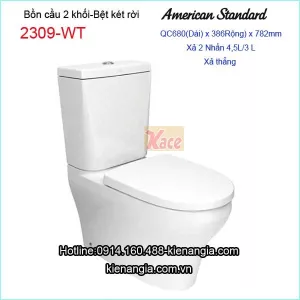 Bồn cầu 2 khối American Standard-2309-WT