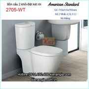Bồn cầu 2 khối American Standard-2705-WT