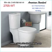 Bồn cầu 2 khối American Standard-2705-WT