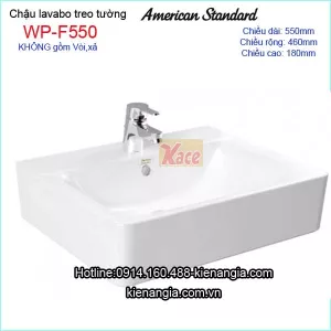 Chậu lavabo vuông treo tường American Standard WP-F550
