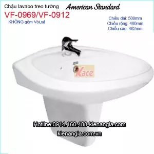 Lavabo và chân treo AMERICAN VF0969/VF0912