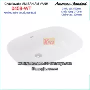 Lavabo âm bàn AMERICAN 0458-WT