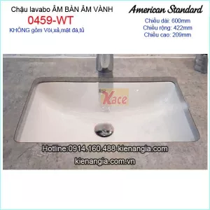 Lavabo âm bàn vuông AMERICAN 0459-WT
