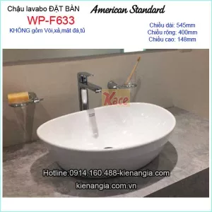 Chậu lavabo đặt bàn American Standard WP-F633