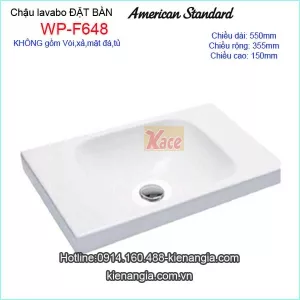 Chậu lavabo đặt bàn American Standard WP-F648