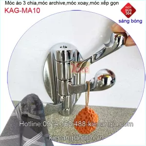 Móc áo archive,móc 3 chia INOX KAG-MA10