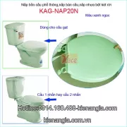 Nắp bồn cầu phổ thông xanh ngọc KAG-NAP20N