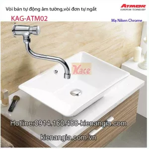 Vòi gắn tường tự ngắt Atmor KAG-ATM02