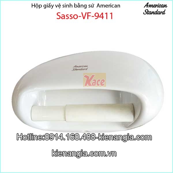 Hộp giấy vệ sinh AMERICAN bằng sứ VF9411
