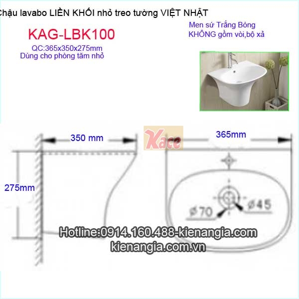 KAG-LBK100-Chau-lavabo-lien-khoi-nho-treo-tuong-IMEX-KAG-LBK100-TSKT