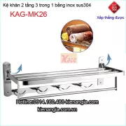 Máng khăn bồn tắm nằm inox sus304 KAG-MK26
