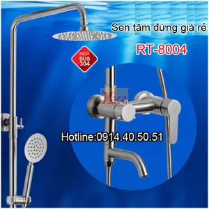 Sen cây inox 304,sen tắm đứng sus304 giá rẻ ROTO KAG-RT8004