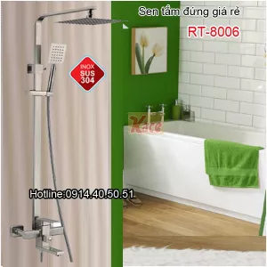 Sen cây inox 304,sen tắm đứng sus304 giá rẻ ROTO KAG-RT8006
