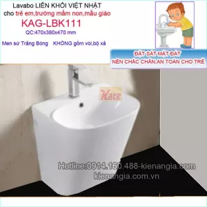 Lavabo liền khối cho trẻ em IMEX-KAG-LBK111