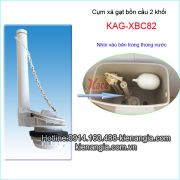 Xả gạt bồn cầu 2 khối,bệt két rời KAG-XBC82