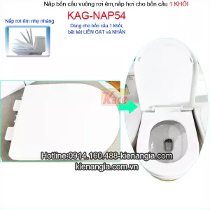 Bệ ngồi bồn cầu một khối vuông Caesar KAG-NAP54