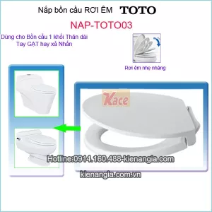 Nắp rơi êm bồn cầu 1 khối TOTO chính hãng NAP-TOTO03