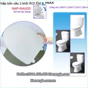Nắp rơi êm bồn cầu 2 khối chính hãng INAX NAP-INAX03