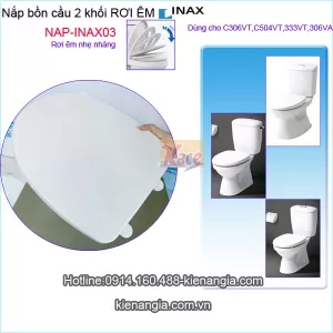 Nắp rơi êm bồn cầu 2 khối chính hãng INAX NAP-INAX03