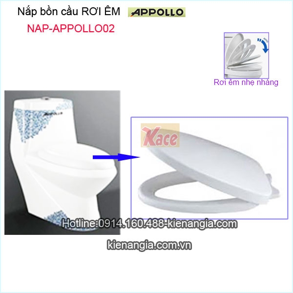 Nắp bồn cầu khối APPOLLO NAP-APPOLLO02