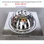 Cầu chặn rác đế vuông 150x150XD114-KAG-QC21