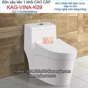 Bệt két liền nắp rơi êm cho khách sạn KAG-VINA-K09