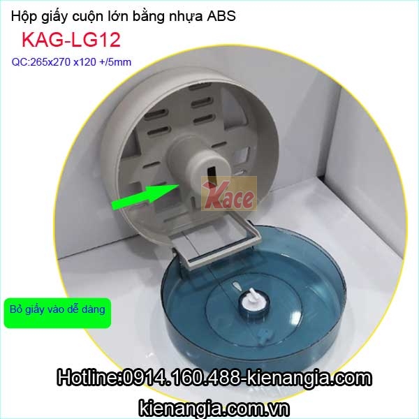 Hop-giay-cuon-lon-bang-nhua-mau-xanh-dam-KAG-LG12