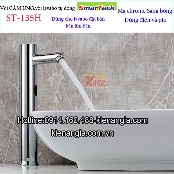 Vòi cảm ứng lavabo nổi Smartech-ST-135H