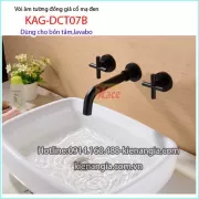 Vòi âm tường bồn tắm,lavabo đồng giả cổ KAG-DCT07B