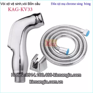Vòi xịt vệ sinh mạ chrome sáng bóng KAG-KV33