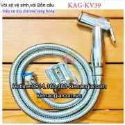 Vòi xịt vệ sinh mạ chrome sáng bóng KAG-KV39