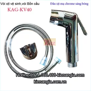 Vòi xịt vệ sinh mạ chrome sáng bóng KAG-KV40