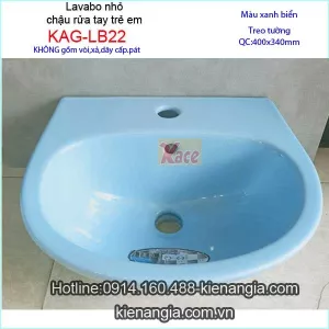 Lavabo nhỏ giá rẻ màu xanh biển Vina KAG-LB22