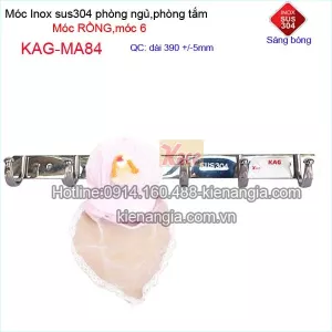 Móc áo rồng,móc 6 inox 304 bóng KAG-MA84