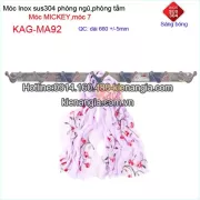 Móc áo 7,móc mickey bằng inox 304 bóng KAG-MA92