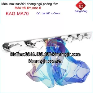 Móc áo trái tim ,móc 6 inox sus304 bóng  KAG-MA70