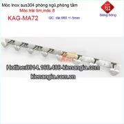 Móc áo trái tim ,móc 8 inox sus304 bóng KAG-MA72