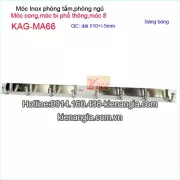 Móc áo 8,móc vât dụng đầu bi tròn giá rẻ KAG-MA66