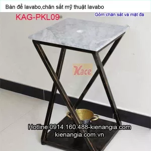 Bàn vuông,kệ sắt mỹ thuật,chân đỡ lavabo KAG-PKL09