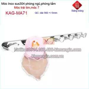 Móc áo trái tim ,móc 7 inox sus304 bóng  KAG-MA71