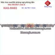 Móc áo 8,móc mickey bằng inox 304 bóng KAG-MA93