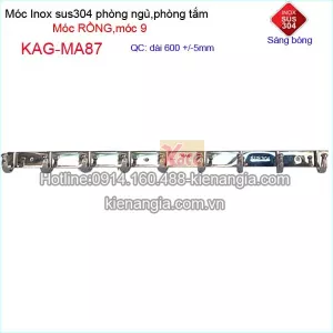 Móc áo rồng,móc 9 inox 304 bóng  KAG-MA87